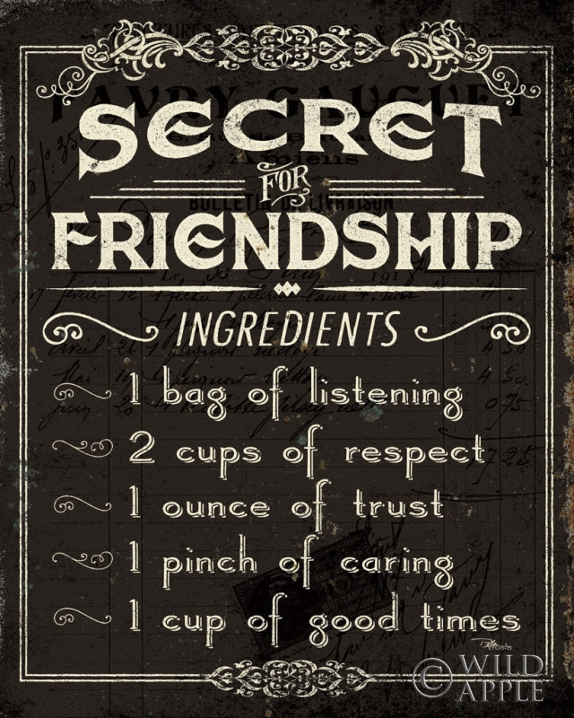 Reproduction of Life Recipes III - Secret for Friendship by Pela Studio - Wall Decor Art