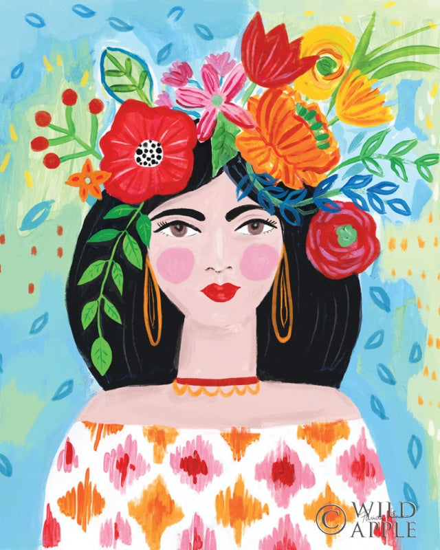 Reproduction of Boho Girl II by Farida Zaman - Wall Decor Art