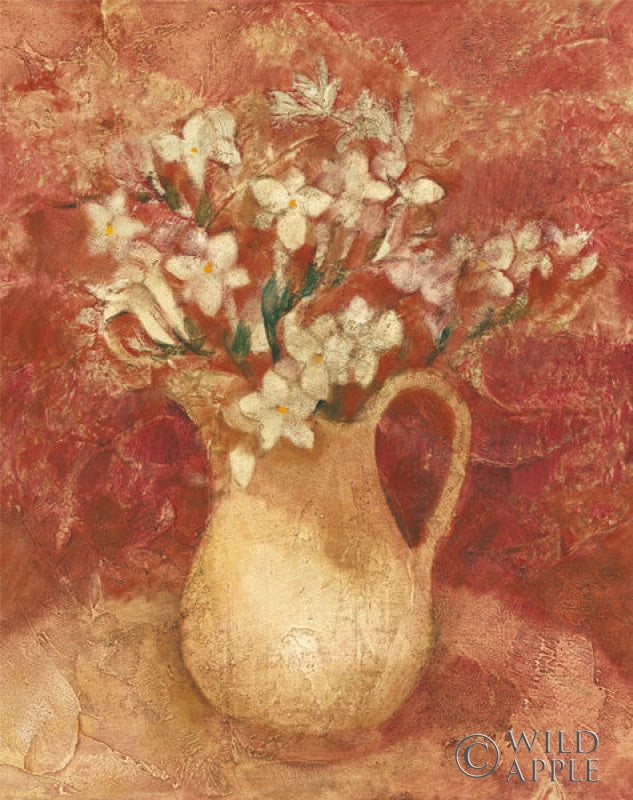 Reproduction of Pitcher of Freesia by Albena Hristova - Wall Decor Art