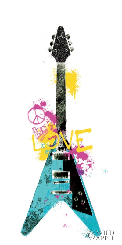 Reproduction of Garage Band III Graffiti by Mike Schick - Wall Decor Art