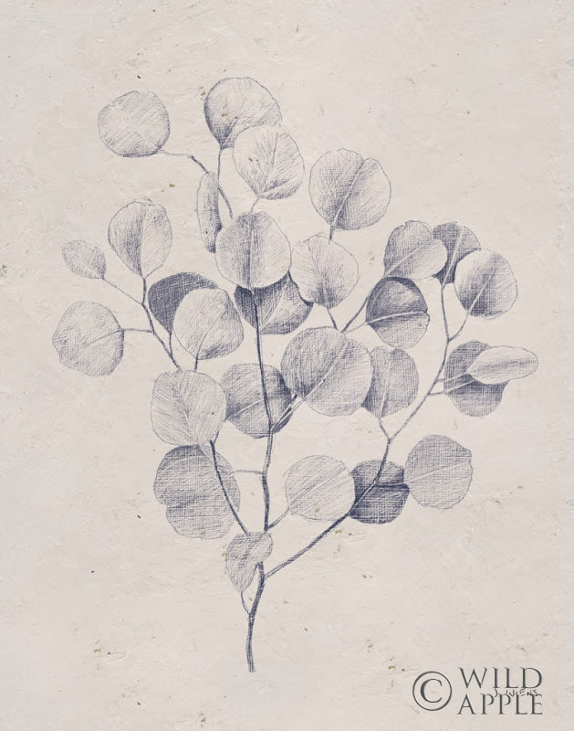 Reproduction of Soft Summer Sketches II Navy by James Wiens - Wall Decor Art