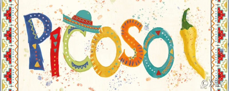 Reproduction of Tex Mex Fiesta IX by Veronique Charron - Wall Decor Art