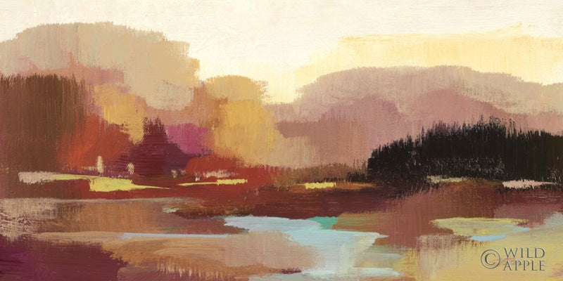 Reproduction of Maroon Landscape Crop by Silvia Vassileva - Wall Decor Art