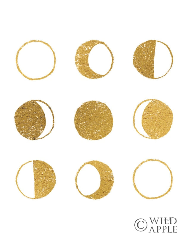 Reproduction of The Moon Phases by Moira Hershey - Wall Decor Art