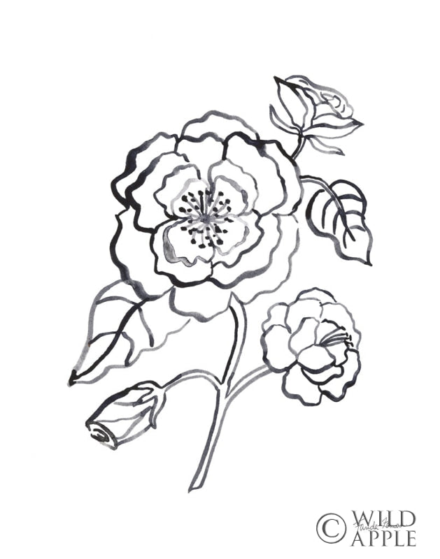 Reproduction of Joyful Peonies IV by Farida Zaman - Wall Decor Art