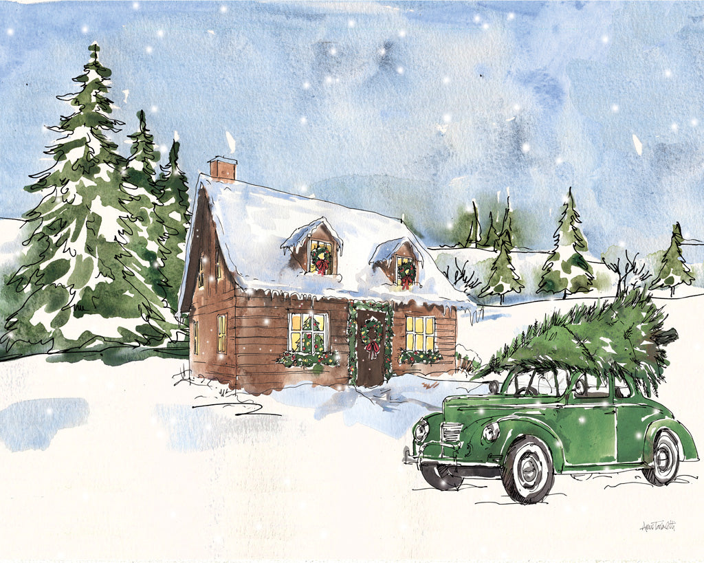 Reproduction of Christmas in the Woods IX by Anne Tavoletti - Wall Decor Art