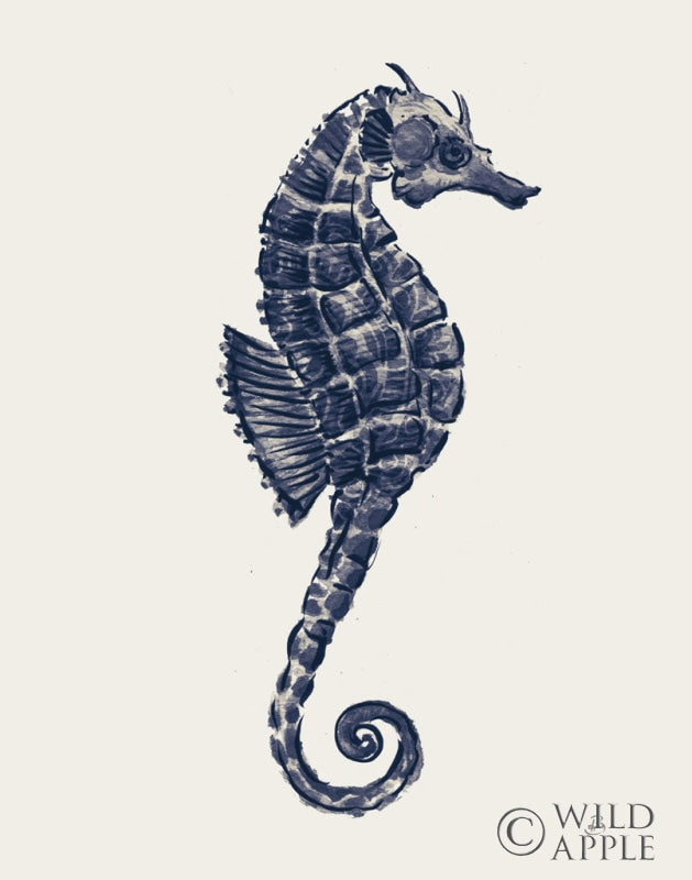 Reproduction of Ocean Finds VI Navy by Daphne Brissonnet - Wall Decor Art