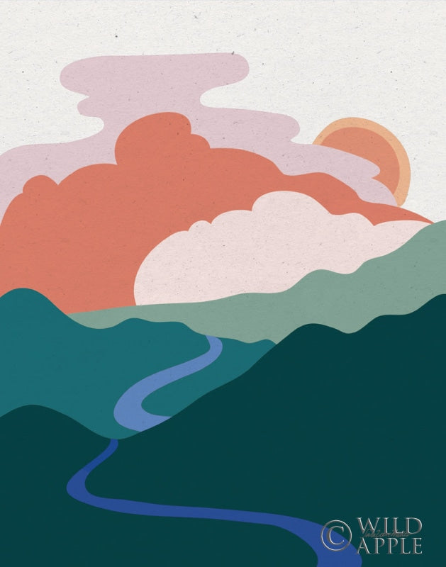 Reproduction of Hills and Valleys I Light by Sara Zieve Miller - Wall Decor Art