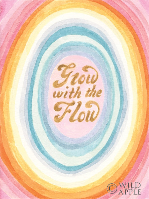 Reproduction of Grow with the Flow by Danhui Nai - Wall Decor Art