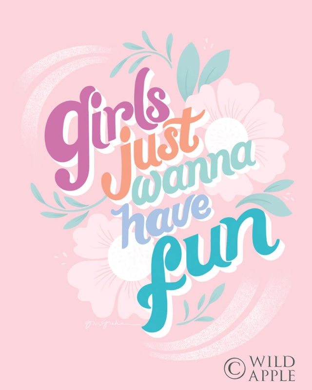 Reproduction of Girls I Pink by Gia Graham - Wall Decor Art