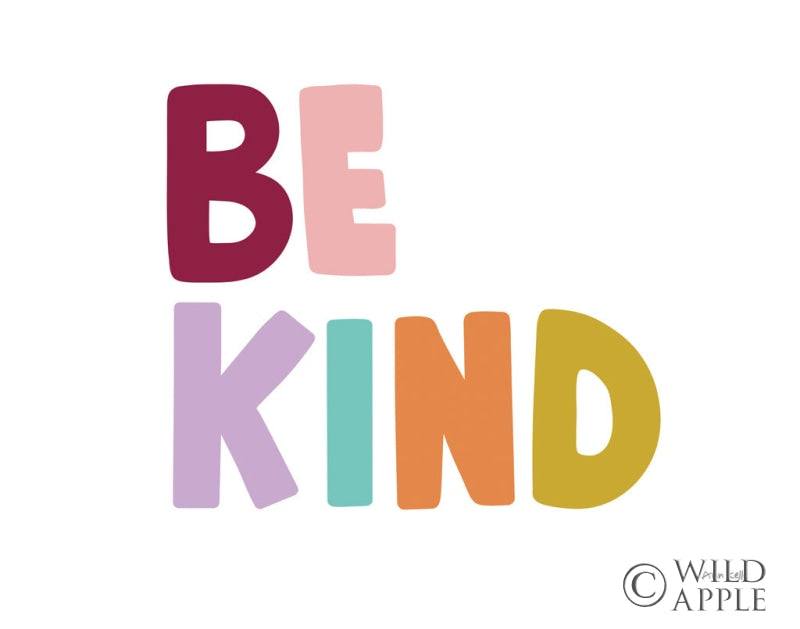 Reproduction of Be Kind Pastel by Ann Kelle - Wall Decor Art