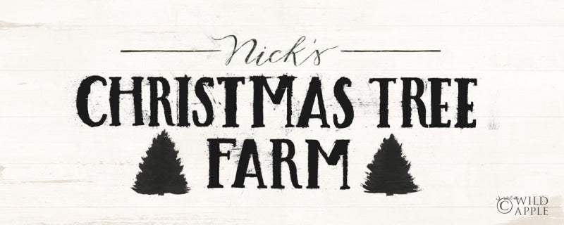 Reproduction of Christmas in the Heartland VI BW by James Wiens - Wall Decor Art