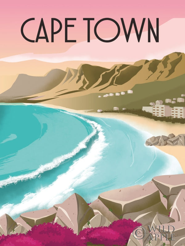 Reproduction of Cape Town South Africa by Omar Escalante - Wall Decor Art