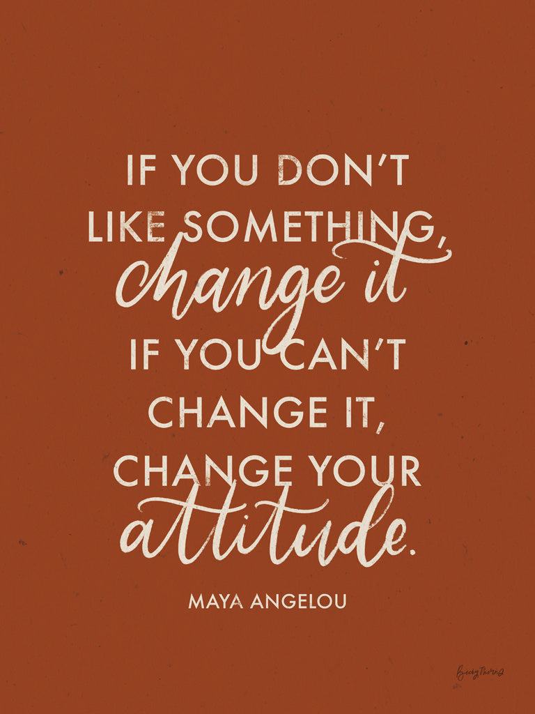 Reproduction of Words of Wisdom I Rust Crop by Becky Thorns - Wall Decor Art