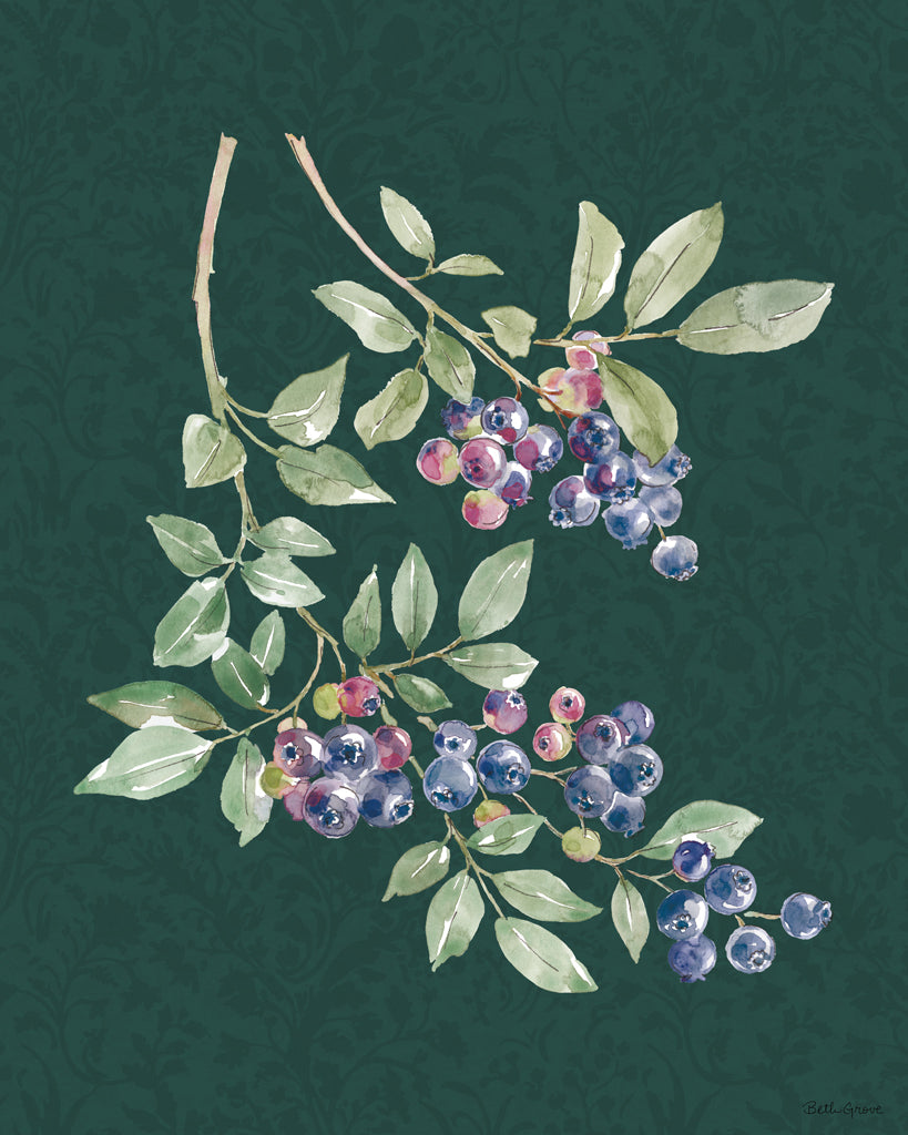 Reproduction of Floral Solitude IV Dark by Beth Grove - Wall Decor Art