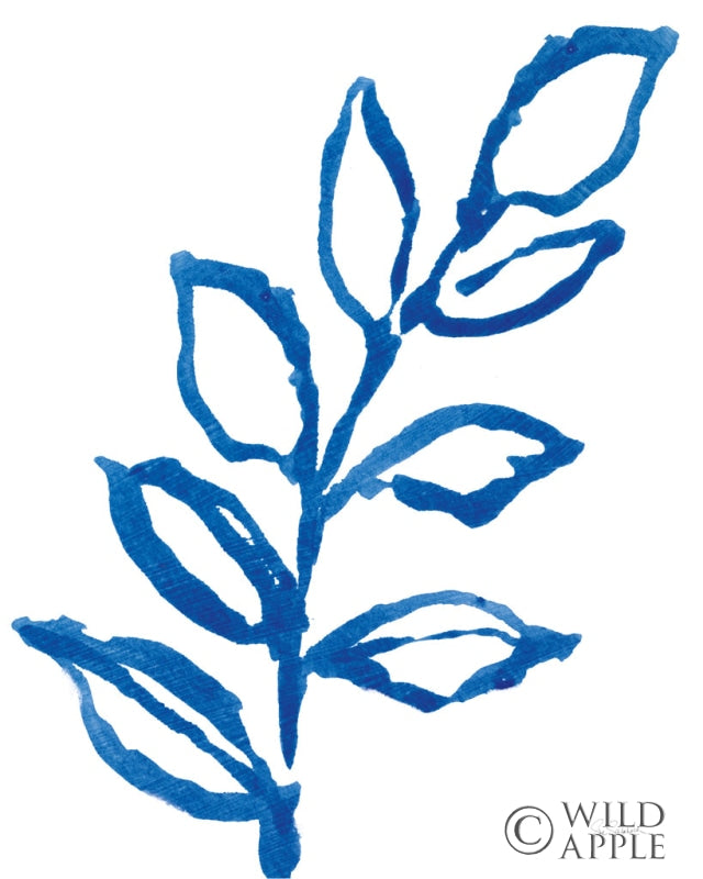 Reproduction of Leafy Blue I by Sue Schlabach - Wall Decor Art