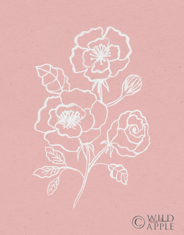 Reproduction of Joyful Peonies I Pink by Farida Zaman - Wall Decor Art