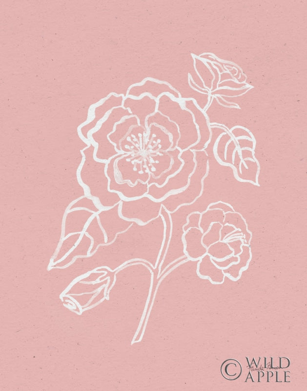 Reproduction of Joyful Peonies IV Pink by Farida Zaman - Wall Decor Art