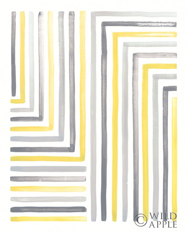 Reproduction of Desert Sunset III Yellow Gray by Laura Marshall - Wall Decor Art