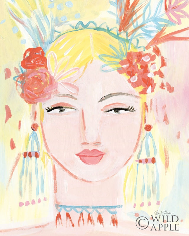 Reproduction of Boho Lady I No Makeup by Farida Zaman - Wall Decor Art