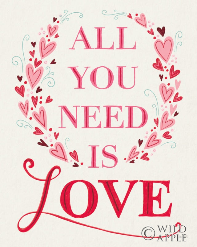 Reproduction of Love is Kind IV by Anne Tavoletti - Wall Decor Art