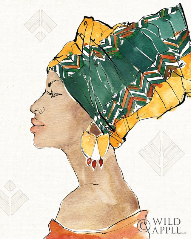 Reproduction of African Flair VII by Anne Tavoletti - Wall Decor Art