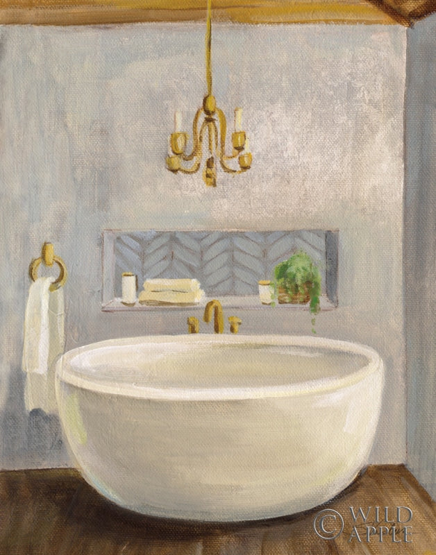 Reproduction of Attic Bathroom II Crop by Silvia Vassileva - Wall Decor Art