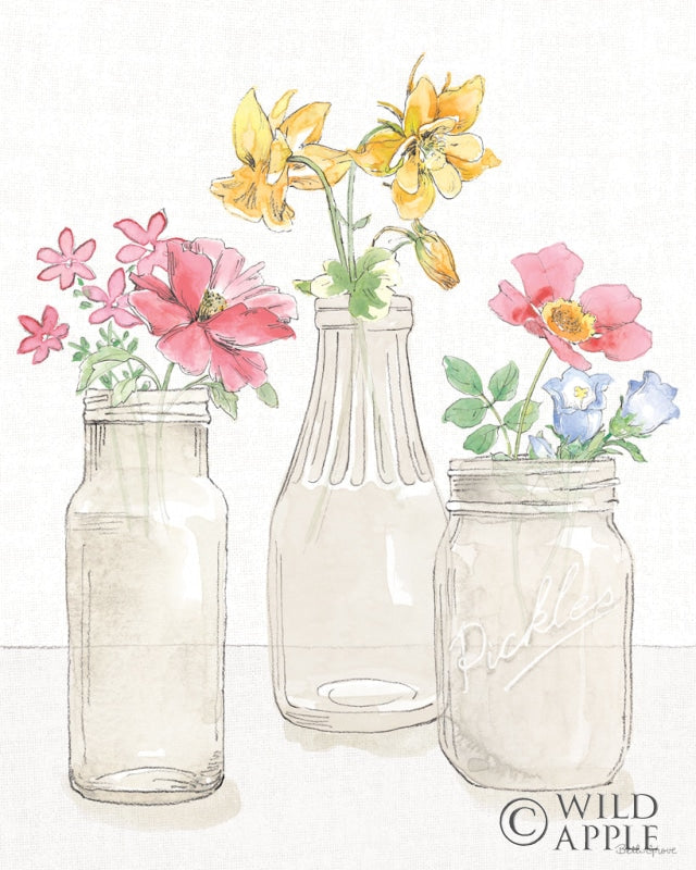 Reproduction of Peaceful Petals III by Beth Grove - Wall Decor Art