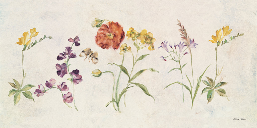 Reproduction of Wall of Wildflowers by Cheri Blum - Wall Decor Art