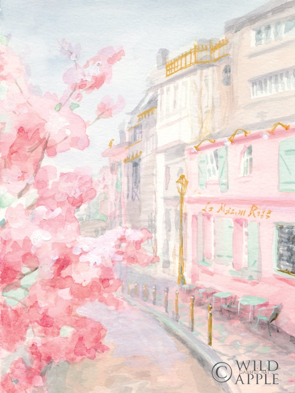 Reproduction of Pastel Paris II by Danhui Nai - Wall Decor Art