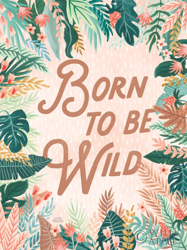 Reproduction of Jungle Hangout VI Born to be Wild by Laura Marshall - Wall Decor Art