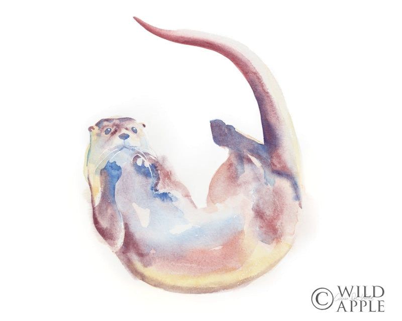 Reproduction of Swimming Otter II by Aimee Del Valle - Wall Decor Art
