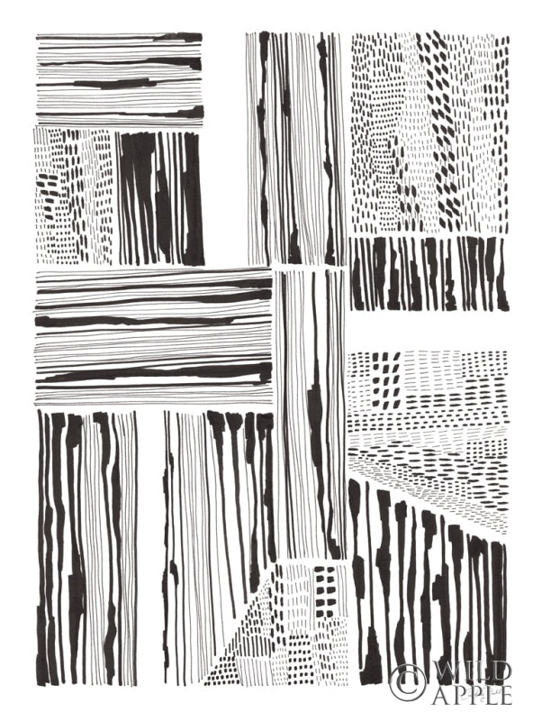 Reproduction of Lined Up I by Courtney Prahl - Wall Decor Art