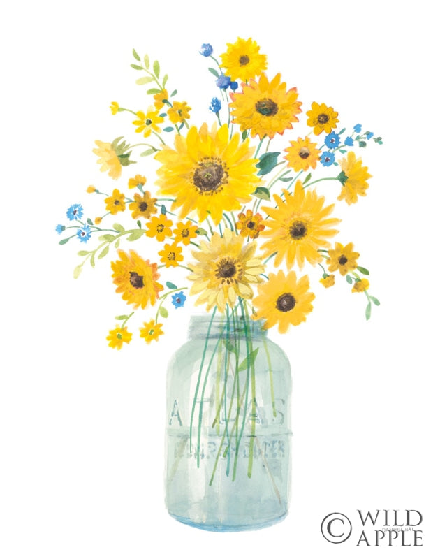 Reproduction of Sunshine Bouquet I Light in Jar by Danhui Nai - Wall Decor Art
