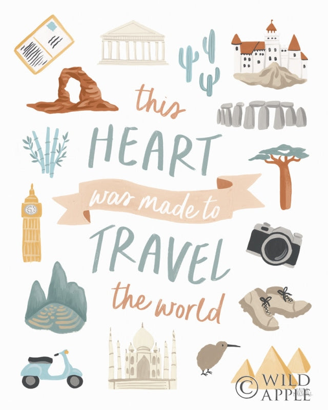 Reproduction of Around the World IV by Laura Marshall - Wall Decor Art