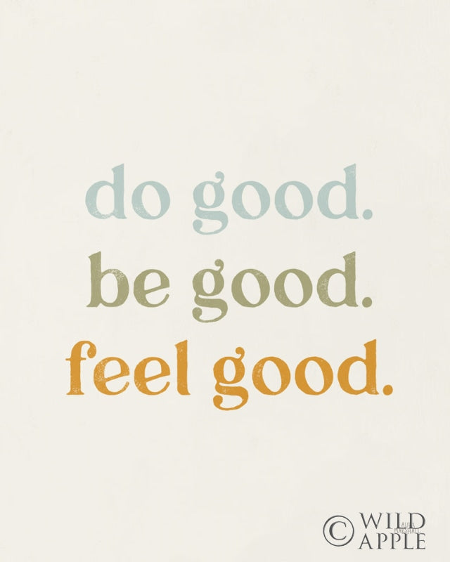 Reproduction of Do Good Retro by Laura Marshall - Wall Decor Art