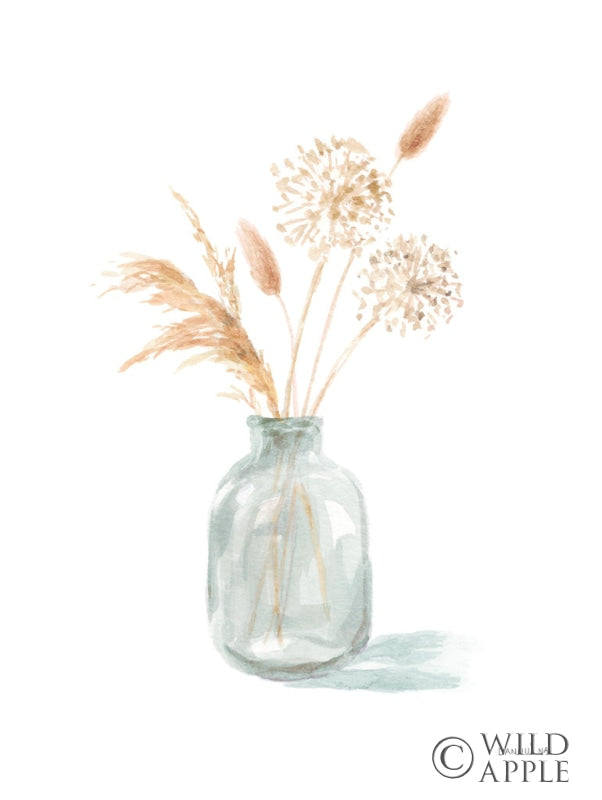 Reproduction of Everlasting Bouquet II Neutral by Danhui Nai - Wall Decor Art