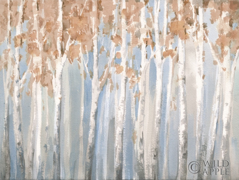 Reproduction of Fall Birches by Danhui Nai - Wall Decor Art