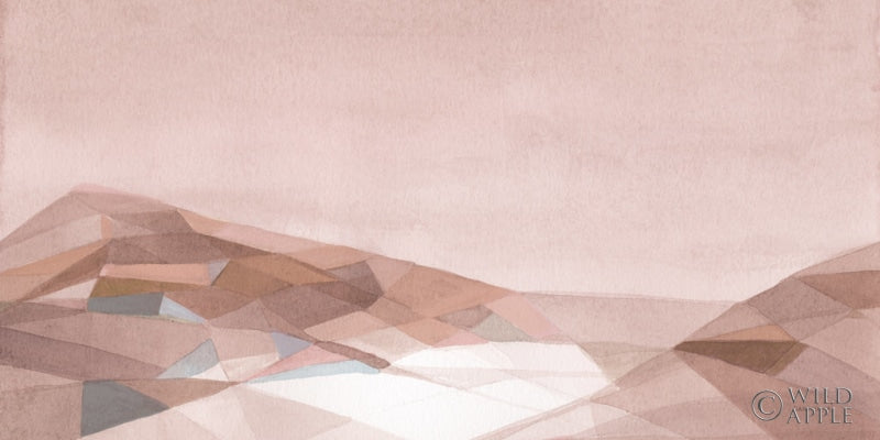 Reproduction of Warm Geometric Mountain by Danhui Nai - Wall Decor Art