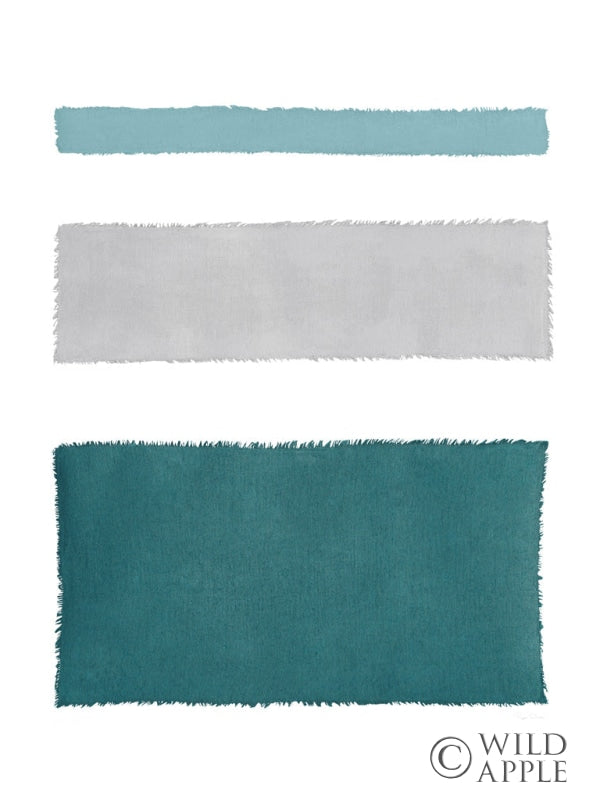 Reproduction of Painted Weaving IV Blue Green by Piper Rhue - Wall Decor Art