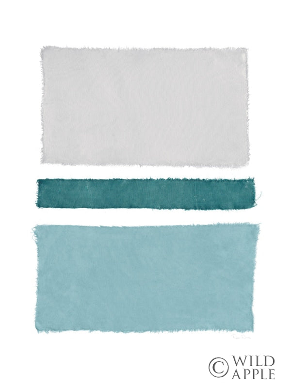 Reproduction of Painted Weaving V Blue Green by Piper Rhue - Wall Decor Art