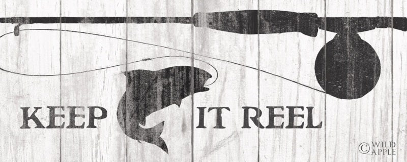 Reproduction of Keep it Reel Sign by Wild Apple Portfolio - Wall Decor Art