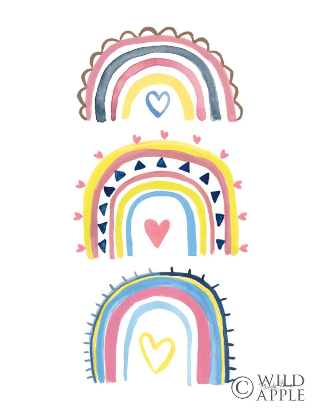 Reproduction of Happy Rainbow I by Farida Zaman - Wall Decor Art