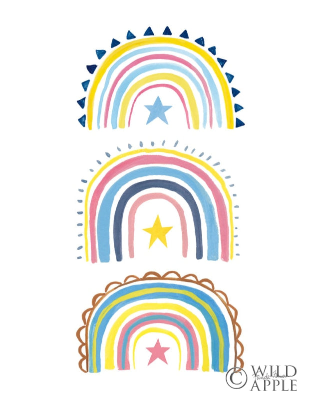 Reproduction of Happy Rainbow II by Farida Zaman - Wall Decor Art