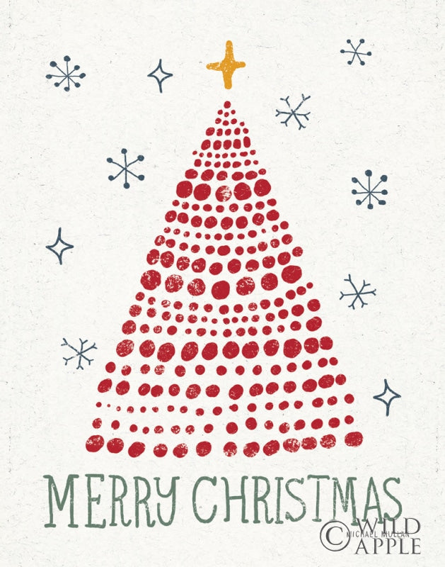 Reproduction of Merry Christmas by Michael Mullan - Wall Decor Art