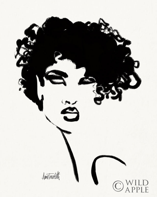 Reproduction of Brush Portrait XI by Anne Tavoletti - Wall Decor Art