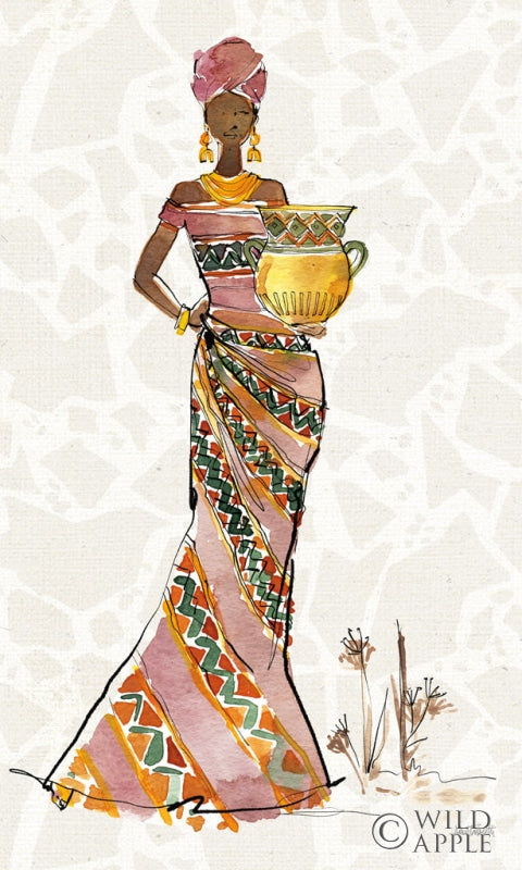 Reproduction of African Flair X C by Anne Tavoletti - Wall Decor Art