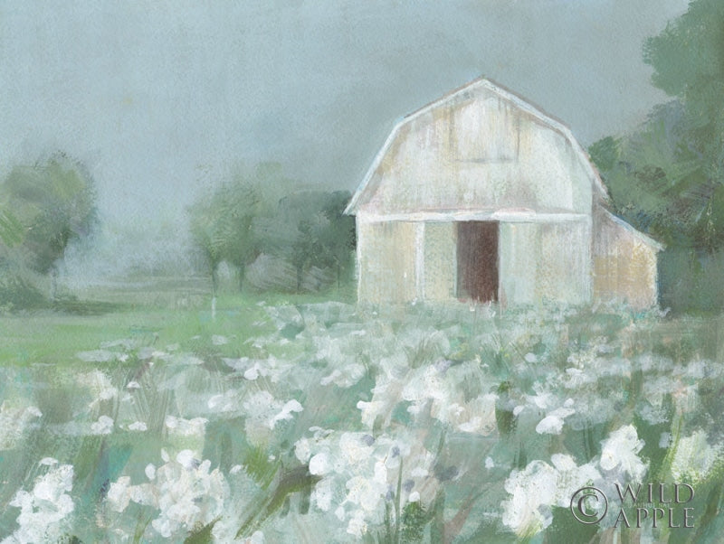 Reproduction of White Barn Meadow by Danhui Nai - Wall Decor Art