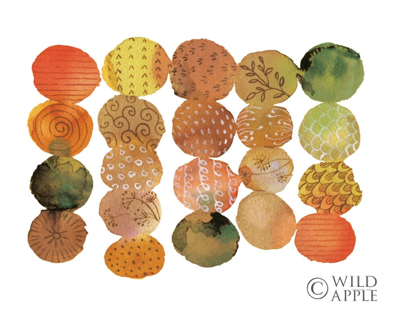 Reproduction of Fall Circle Stories II Horizontal by Danhui Nai - Wall Decor Art