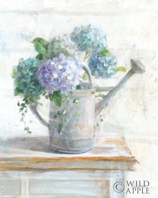 Reproduction of Morning Hydrangeas II by Danhui Nai - Wall Decor Art